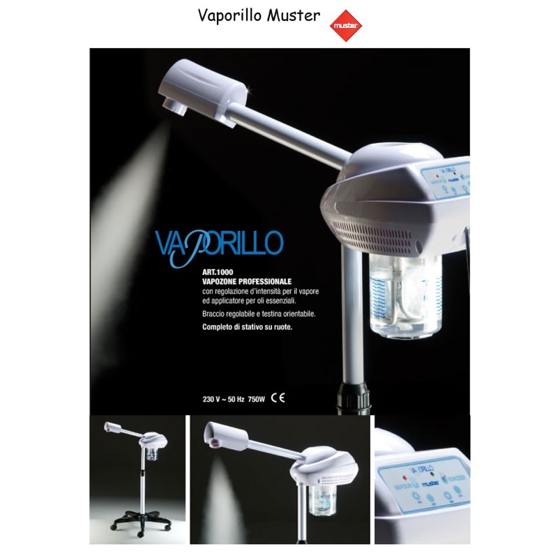 Vaporizzatore Capelli Parrucchiere con Base a Ruote