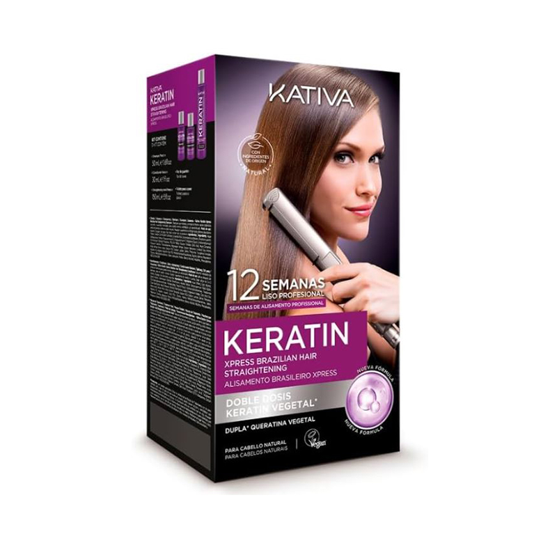 KATIVA Kit Smooth Keratin Protein Brazilian with Plate